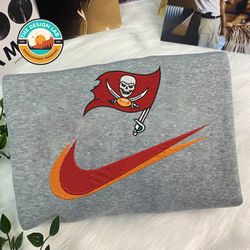 Nike NFL Tampa Bay Buccaneers Embroidered Hoodie, Nike NFL Embroidered Sweatshirt, NFL Embroidered Football, Nike NK27E