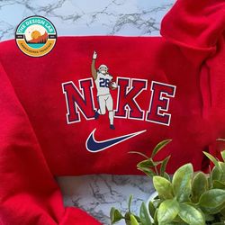 Nike NFL Jonathan Taylor Embroidered Hoodie, Nike NFL Indianapolis ColtsSweatshirt, NFL Embroidered Football, Nike NK19G
