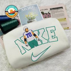 Nike NFL Zack Martin Embroidered Hoodie, Nike NFL Embroidered Sweatshirt, NFL Embroidered Football, Nike NK20G