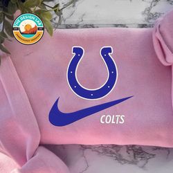 Nike NFL Indianapolis Colts Embroidered Hoodie, Nike NFL Embroidered Sweatshirt, NFL Embroidered Football, Nike NK18K