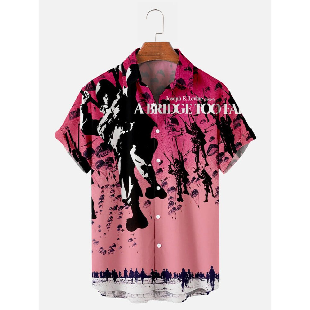 4th Of July Independence Day Flag Soldiers Hawaiian Button Up Shirt Summer Beach Patriotic Aloha Shirt - 90scloth.jpg