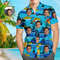 Custom Photo Hawaiian Shirt Beach Texture Personalized Face Casual Button Up Aloha Shirt - 90scloth.jpg