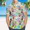 Custom Photo Hawaiian Shirt Happy Birthday Flamingo Party Personalized Face Casual Button Up Aloha Shirt - 90scloth.jpg