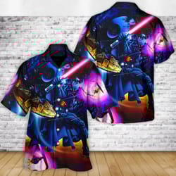 disney star wars hawaiian shirt summer beach anakin skywalker darth vader starwars aloha button up shirt
