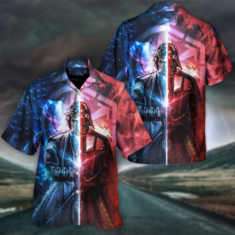 Disney Star Wars Hawaiian Shirt Summer Beach Starwars Darth Vader Cool Aloha Button Up Shirt - 90scloth.jpg