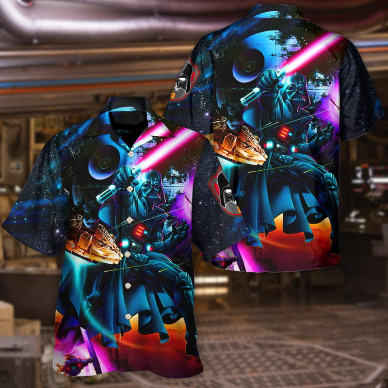 Disney Star Wars Hawaiian Shirt Summer Beach Starwars Darth Vader Cool So Aloha Button Up Shirt - 90scloth.jpg