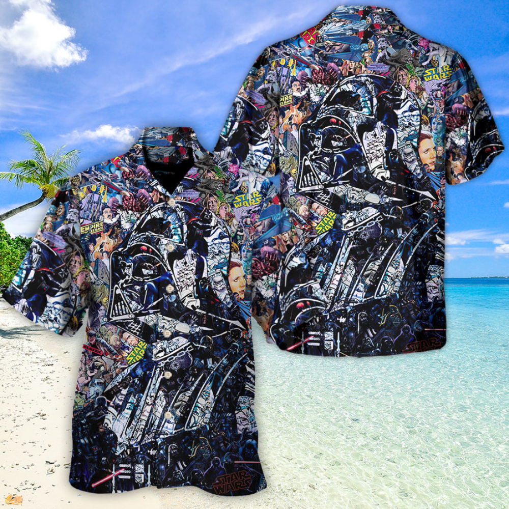 Disney Star Wars Hawaiian Shirt Summer Beach Starwars Now I Am The Master Aloha Button Up Shirt - 90scloth.jpg