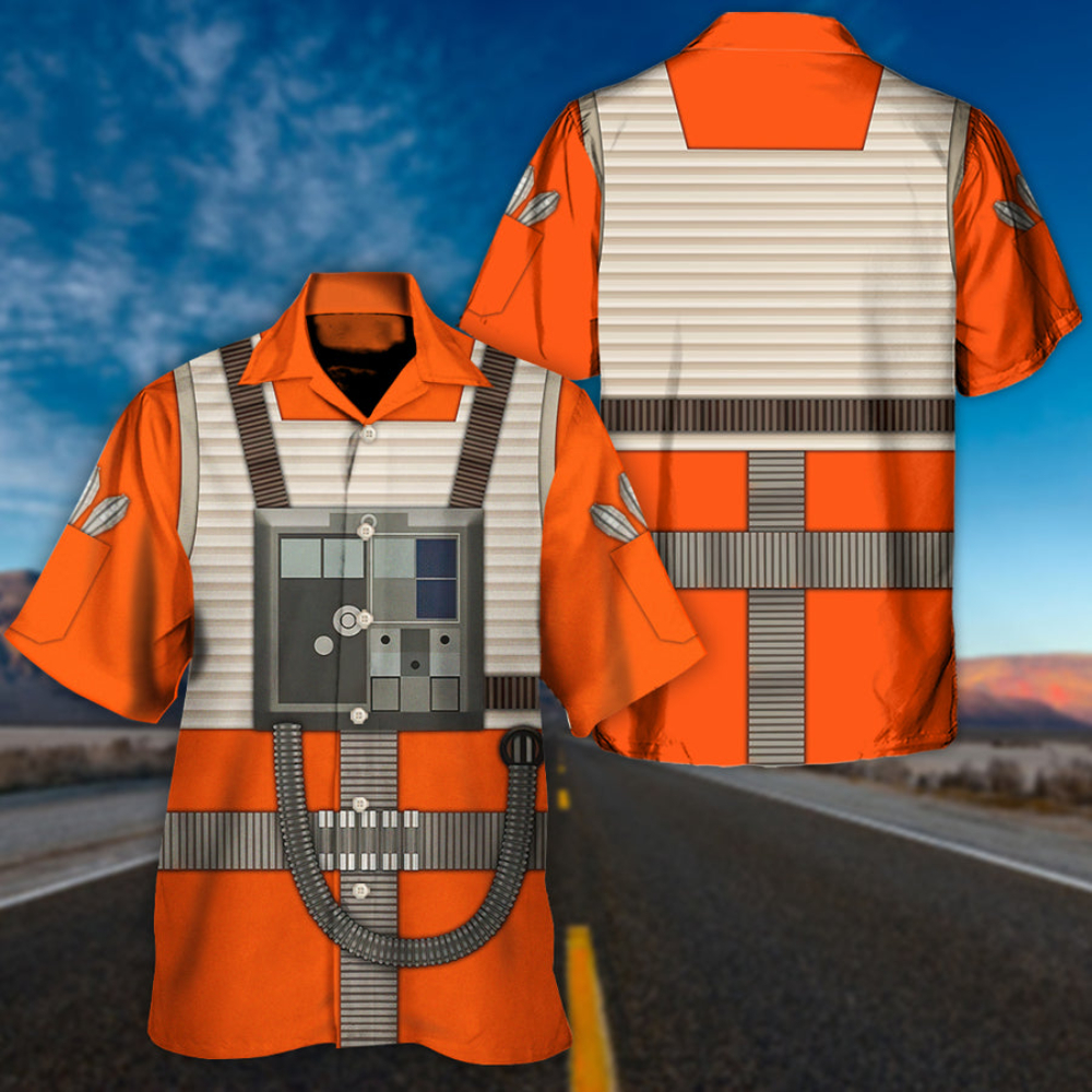 Disney Star Wars Hawaiian Shirt Summer Beach Starwars Rebel Pilot Cosplay Aloha Button Up Shirt - 90scloth.jpg