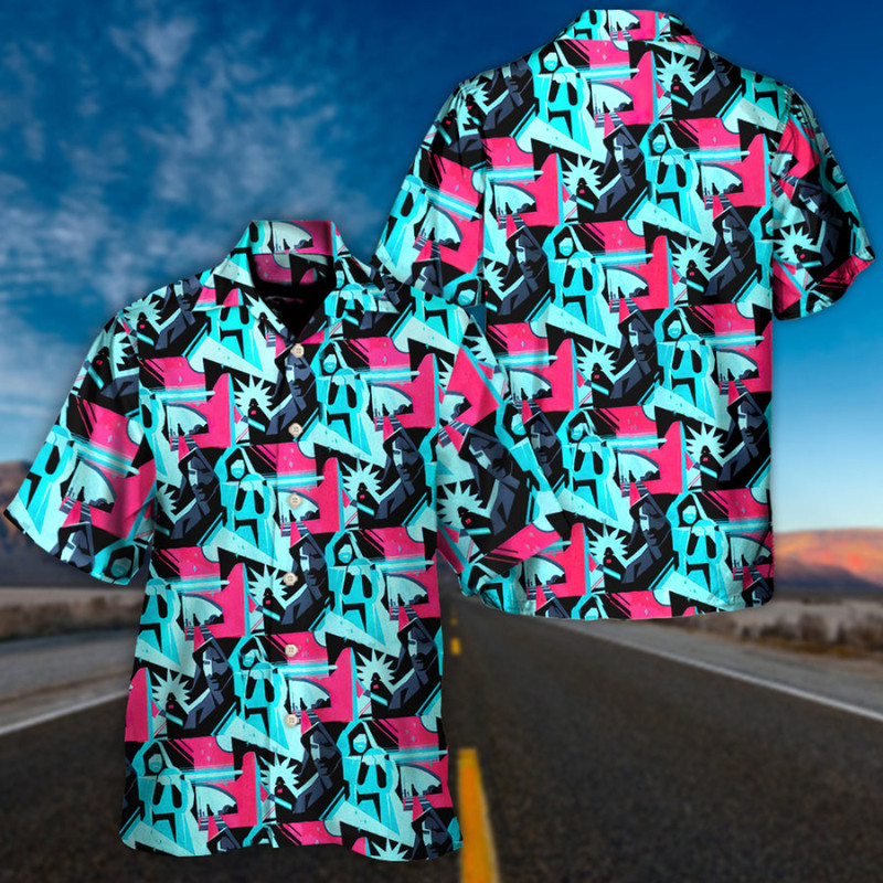 Disney Star Wars Hawaiian Shirt Summer Beach Starwars TALE OF TWO JEDI Aloha Button Up Shirt - 90scloth.jpg