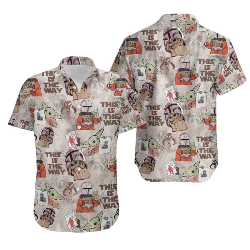 Disney Star Wars Hawaiian Shirt Summer Beach Starwars This Is The Way Aloha Button Up Shirt - 90scloth.jpg