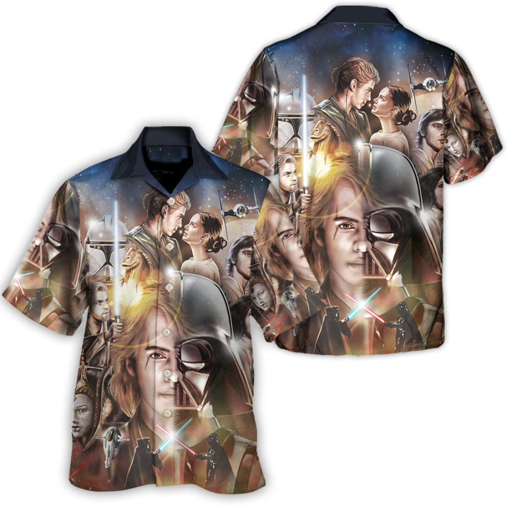 Disney Star Wars Hawaiian Shirt Summer Beach Starwars Two Sides Aloha Button Up Shirt - 90scloth.jpg