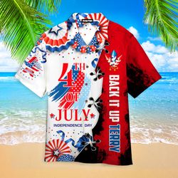 independence usa flag back it up terry 4th of july tropical shirt summer beach patriotic aloha shirt