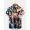 Independence USA Flag Cute Pig 4th Of July Hawaiian Button Up Shirt Summer Beach Patriotic Aloha Shirt - 90scloth.jpg