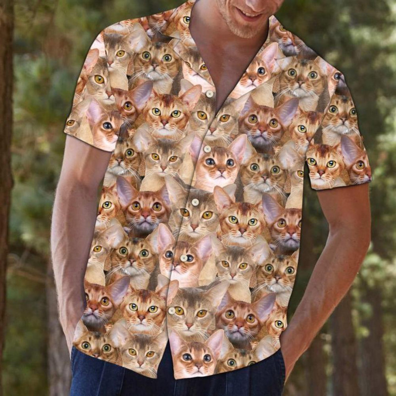 Abyssinian Hawaiian Shirt Summer Button Up.jpg