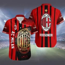 ac milan rossoneri hawaiian shirt