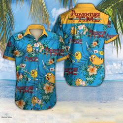 adventure time cartoon network summer vacation hawaiian shirt