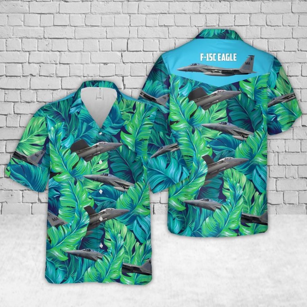 Air Force F-15C Eagle Massachusetts Tropical Hawaiian Shirt.jpg