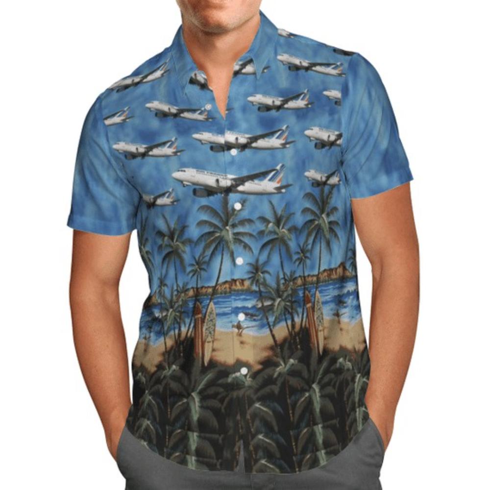 Air France Airbus A319-100 Hawaiian Shirt.jpg
