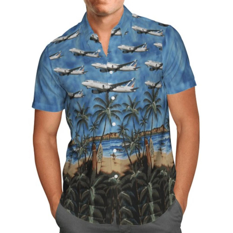 Air France Airbus A319-100 Hawaiian Shirt.jpg
