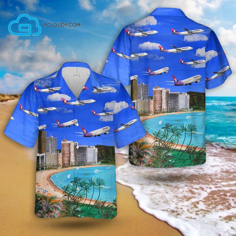 Airlines Airbus A321Neo Full Print Hawaiian Shirt.jpg