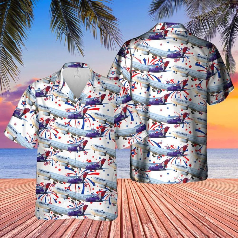 Airlines Airbus A330-243 Short Sleeve Hawaiian Shirt.jpg