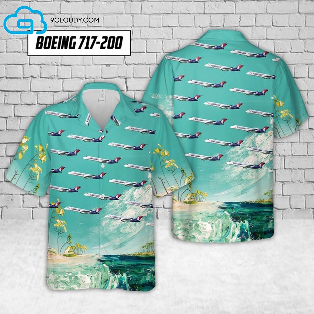 Airlines Boeing 717-200 Full Print Hawaiian Shirt.jpg