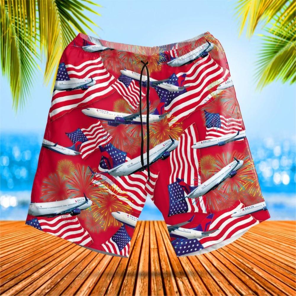 Airlines Delta Boeing 737-900Er Short Sleeve Hawaiian Shirt.jpg