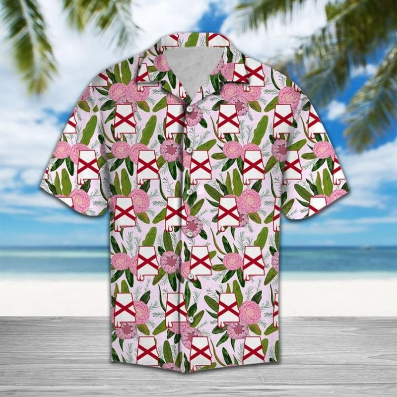 Alabama Camellia Hawaiian Shirt Summer Button Up.jpg