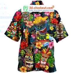aloha tiki tiki unisex hawaiian shirt