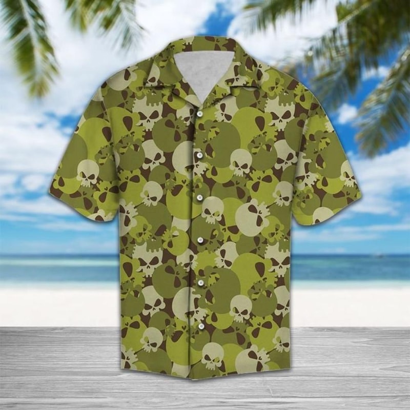 Amazing Camouflage Of Skull Hawaiian Shirt Summer Button Up.jpg