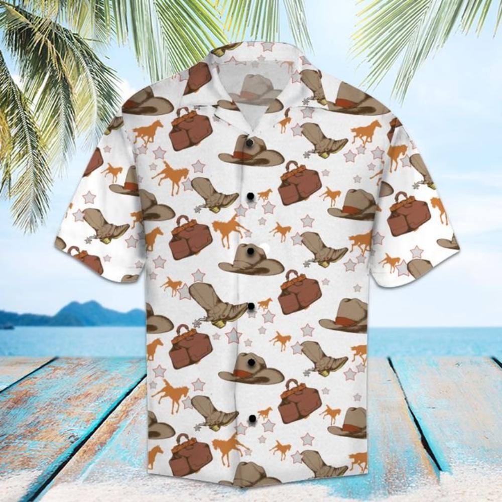 Amazing Cowboy Hawaiian Shirt Summer Button Up.jpg