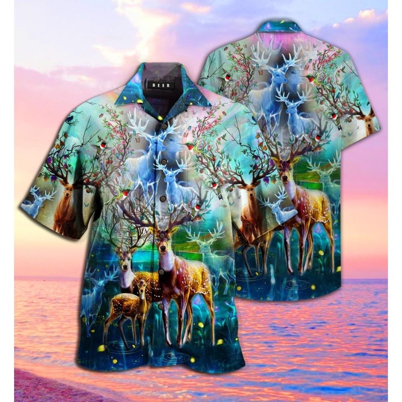 Amazing Deer Hawaiian Shirt.jpg