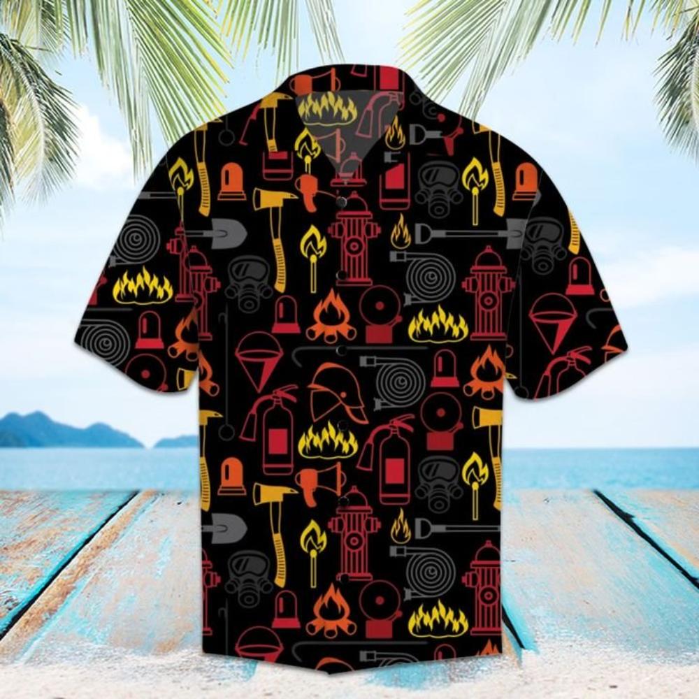 Amazing Firefighter Hawaiian Shirt Summer Button Up.jpg