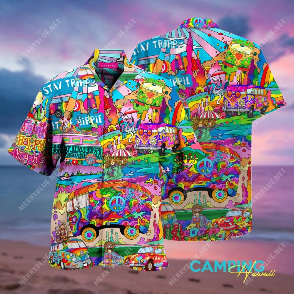 Amazing Hippie Camping All Over Printed Hawaiian Shirt.jpg