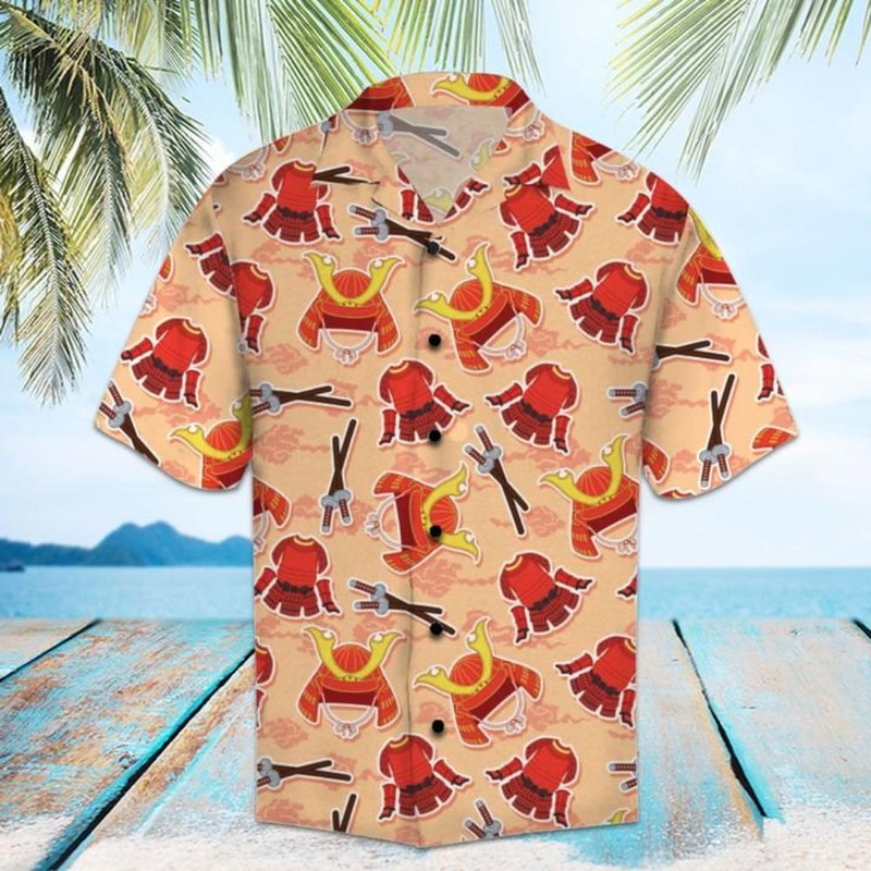 Amazing Samurai Hawaiian Shirt Summer Button Up.jpg