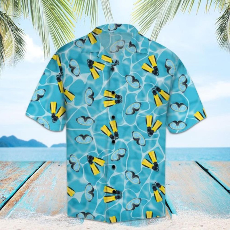 Amazing Scuba Diving Hawaiian Shirt Summer Button Up.jpg