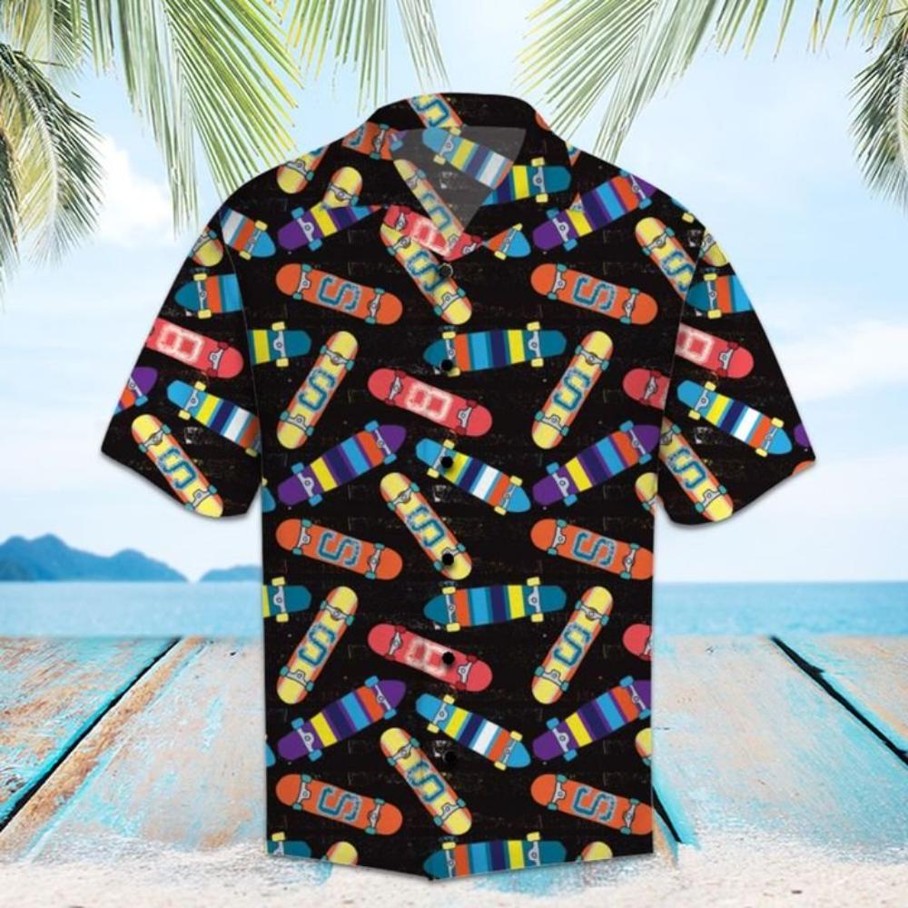 Amazing Skateboard Hawaiian Shirt Summer Button Up.jpg