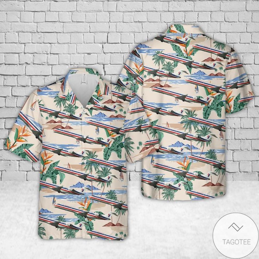 American Eagle Bombardier Crj700 Hawaiian Shirt.jpg