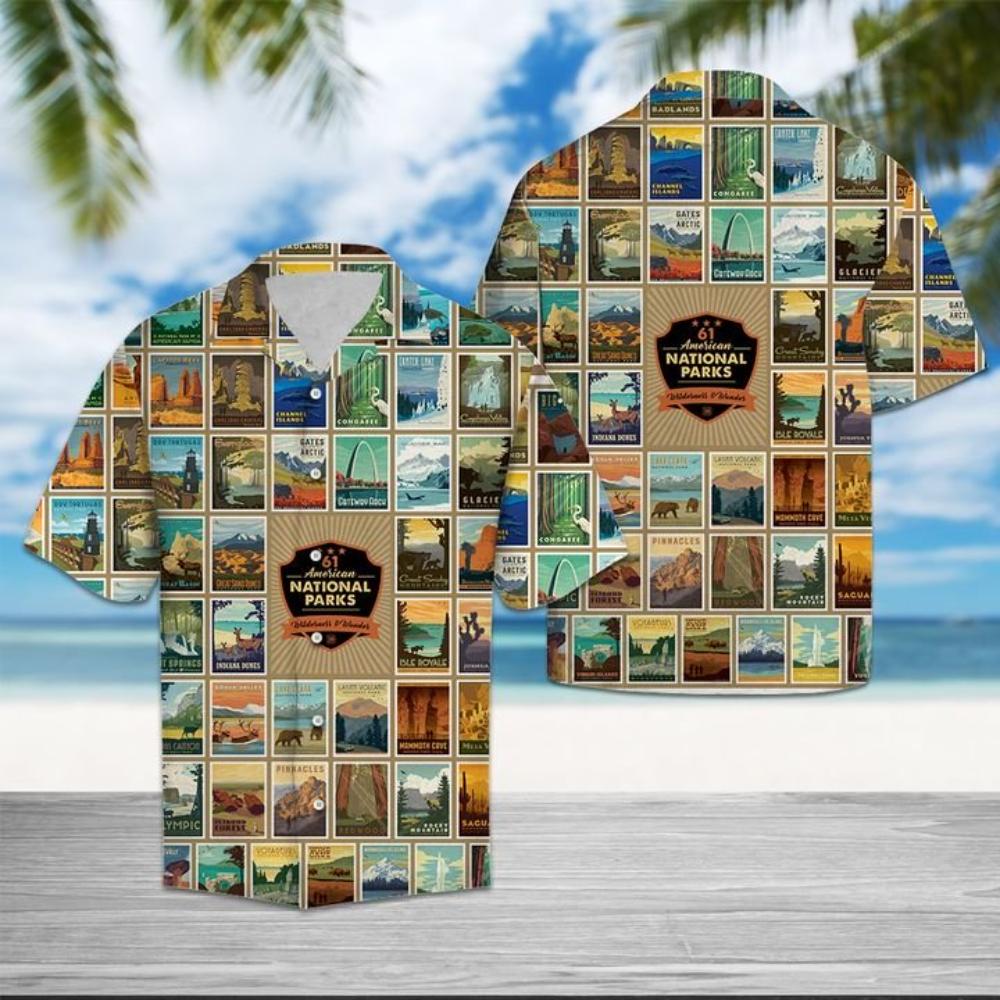 American National Park Hawaiian Shirt Summer Button Up.jpg
