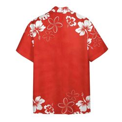 angry red bird short sleeve hawaiian shirt