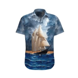 anniversary of the bluenose hawaiian shirt