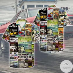 antique car magazine hawaiian shirt 1