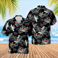 audi aloha shirt hawaiian shirt