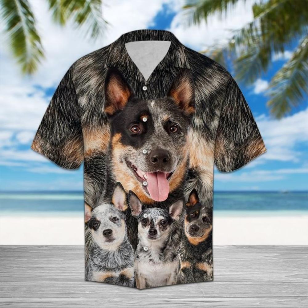 Australian Cattle Dog Great Hawaiian Shirt Summer Button Up.jpg