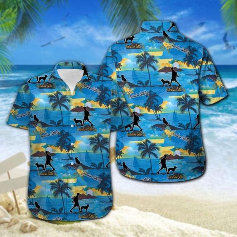 Australian Cattle Dog Hawaiian Shirt Summer Button Up 1.jpg