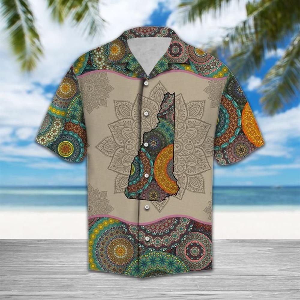 Awesome New Hampshire Mandala Hawaiian Shirt Summer Button Up.jpg