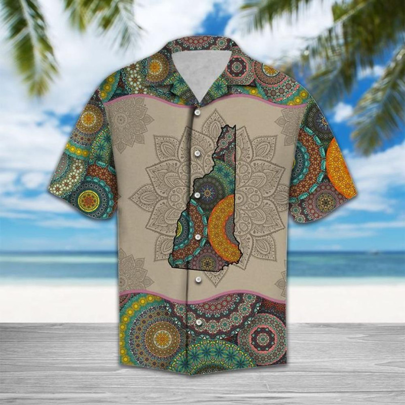 Awesome New Hampshire Mandala Hawaiian Shirt Summer Button Up.jpg