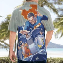 batman superman hawaiian shirt