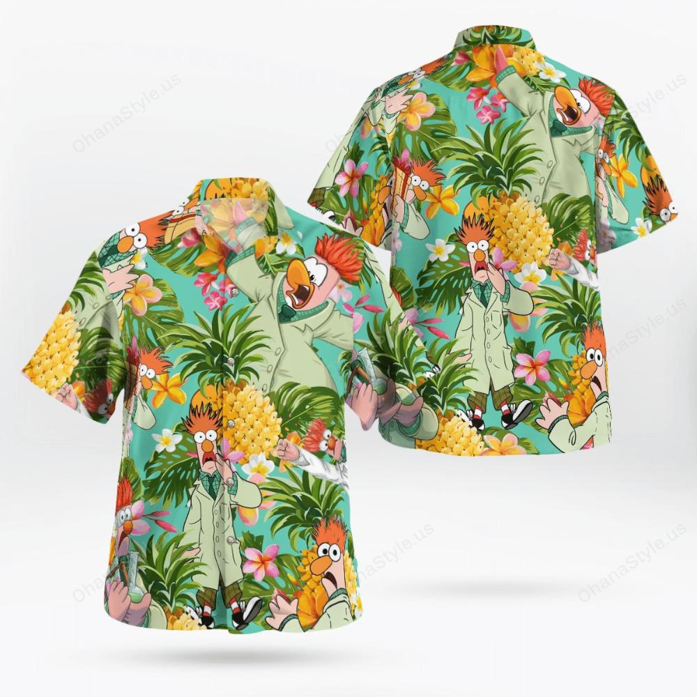 Beaker The Muppet Pineapple Tropical Hawaiian Shirt.jpg