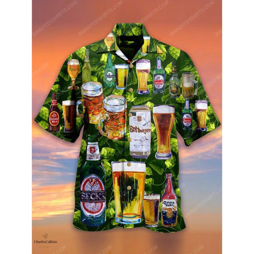 Beer Cheering For Party Bar Summer Vacation Hawaiian Shirt.jpg